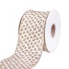 3" Rainer Jacquard Tissue Back Ribbon Gold - National Tree Company - 4 of 4