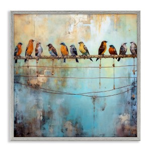 Stupell Industries Abstract Perched Birds, 17" x 17" - 1 of 4