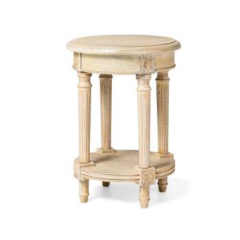 Maven Lane Pullman Traditional Round Wooden Side Table