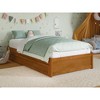 AFI Furnishings Twin Panel Platform Bed with Twin Trundle in Light Toffee - 3 of 4
