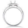 Pompeii3 1/4ct Diamond Engagement Halo Ring Semi Mount 14K White Gold - 2 of 4