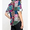 Women's Norma Animal Print Block Embellished Shirt - Pastel Design - 3 of 3