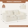 QingMoon 75'' Loveseat Sofa, Comfy Deep Seat Couch with Wide Armrests, No Assembly Required for Living Room, Bedroom and Apartment - 3 of 4