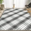 Christmas Rug Plaid Washable Rug Non Slip, Thin Foldable Printed Mat - 2 of 4