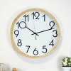 VIP Wood 18 in. White Wall Clock - 2 of 4