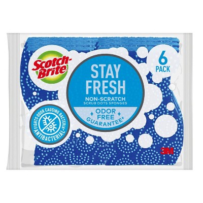 Image of Scotch-Brite Non-Scratch Scrub Dots Sponges - 6ct