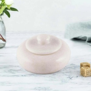 Inox Artisans Salero Marble Salt Cellar with Lid - 1 of 4