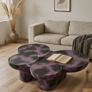 Sapphtopaz Modern Unique Coffee Table with Butterfly-Shaped Smooth Artistic Coffee Bar Elegant Coffee Tables Home Decor for Living Room,Office - 1 of 4