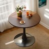 Dolonm Modern Round Dining Table, MDF Top,Mid-Century Kitchen Table for Small Spaces, Living Room, Office - 2 of 4