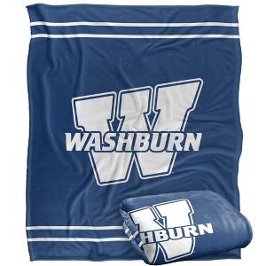 Washburn University Primary Logo Silky Touch Blanket White 50x60 - 1 of 4