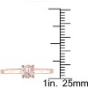 EVERLY JEWELRY | 10K Rose Gold 1/2 CT TGW Morganite Solitaire Ring - 4 of 4