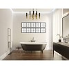 Divided Rectangle Mirror with Distressed Frame Black - Storied Home - 2 of 4