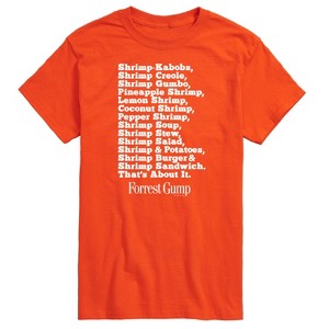 Men's - Forrest Gump - Bubbas Shrimp List Short Sleeve Graphic T-Shirt - 1 of 4