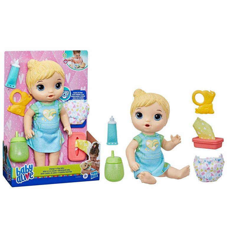 Baby Alive Change &#39;n Play Baby Doll - Blonde Hair, 3 of 7