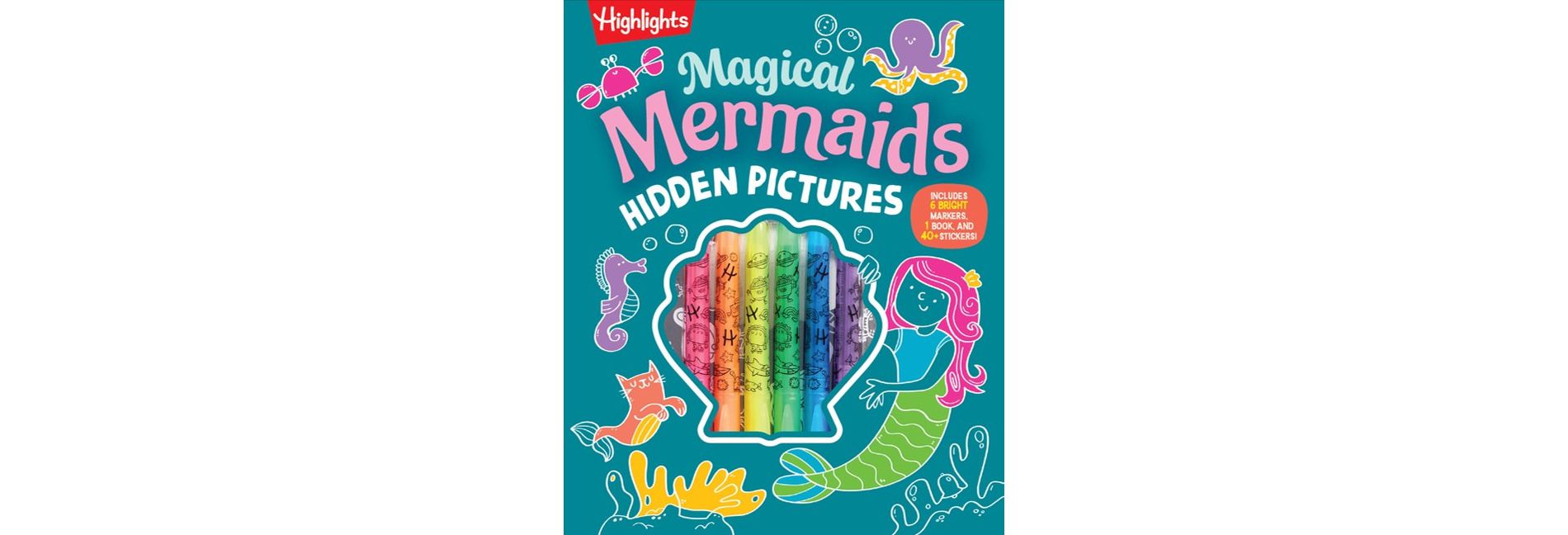 Magical Mermaids Hidden Pictures - (Highlights Hidden Pictures Coloring Kits) (Hardcover)