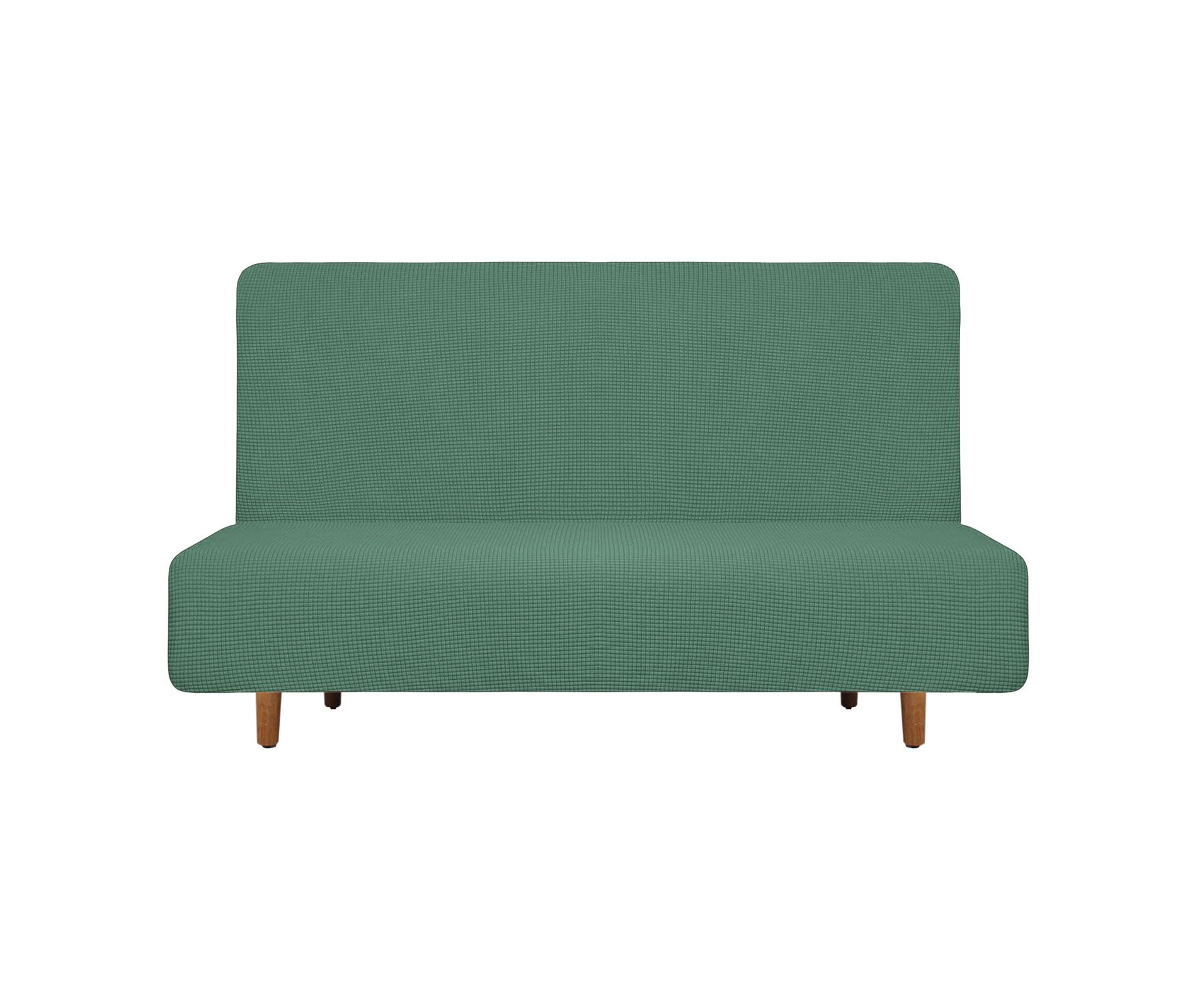 Unique Bargains Stretch Polyester Jacquard Scratch-Resistant Slipcovers 47"-59" Pine Green