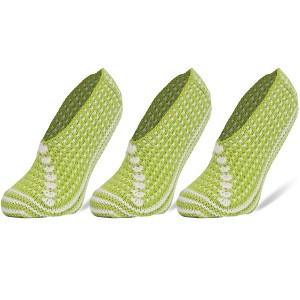 Crochet Slipper Socks for Women 3 Pairs Shoe Size 5-7 - 1 of 3