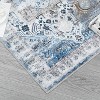 Non-Slip Machine Washable 2x3 Vintage Print Area Rug, Distressed Low Pile Entryway Doormat for Kitchen Bathroom Bedroom, Taupe - 4 of 4