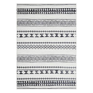 Washable Indoor Farmhouse Large Area Rug for Living Room Bedroom, Non Slip Geometric Print Carpet for Home Office - 1 of 4