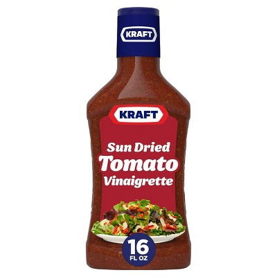 Kraft Sun Dried Tomato Vinaigrette, 16 fl oz Bottle, Pack of 2