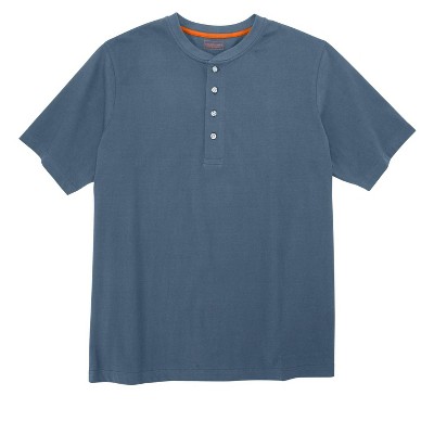 Boulder Creek by KingSize Men's Big & Tall Heavyweight Short-Sleeve Henley Shirt