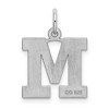 Black Bow Jewelry Sterling Silver Amanda Collection Medium Block Style Initial M Pendant - 3 of 4