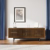 POVISON 59.06"Mid-Century Modern TV Stand,Entertainment Center Media Console,TV Console,with Openwork Iron Legs ,Walnut - 2 of 4