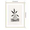 Amanti Art Still Life With a Vase and Five Leaves by Alisa Galitsyna Wood Framed Wall Art Print - 3 of 4