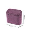 Unique Bargains Auto Car Trash Can Durable Car Door Trash Bin Pink 1 Pc 6.3" Length 2.8" Width 5.5" Height ABS Rhinestone - 3 of 4