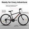 Okak 24IN Carbon Steel Frame Mountain Bike, 21-Speed Kids Bike with Dual V-Brake and Ergonomic Saddle, Bicycle for Commuting, Travel - 4 of 4