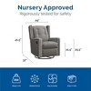Baby Relax Mikayla 4-in-1 Nursery Swivel Glider Rocker Recliner - 4 of 4