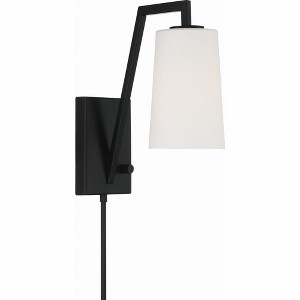 Crystorama Lighting Avon 1 - Light Sconce in  Matte Black - 1 of 3