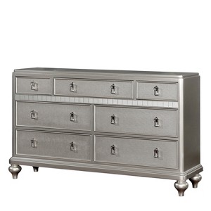 Coleman 7 Drawer Dresser Silver - ioHOMES, Silver Gray