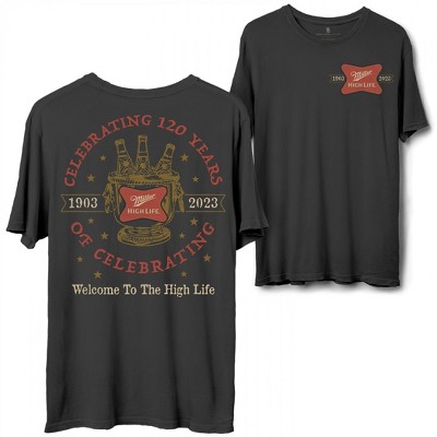 Adult Miller High Life 120th Anniversay Vintage T-Shirt by Junk Food