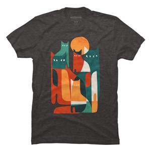 Men's Design By Humans Cat Cat Cat By radiomode T-Shirt - 1 of 4