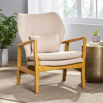JUJABU Mid Century Modern Fabric Club Chair