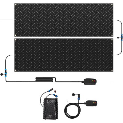 DoCred Snow Melting Mats,Non Slip PVC/Rubber Winter Heated Mat with Power Cord, 3IN/H Speed Snow for Outdoor Sidewalks, Stair Step, Decks Snow Removal