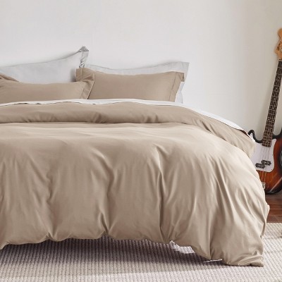 3 pieces Duvet Cover Soft Double Brushed Bedding Set for Kids & Adults Zipper Closure