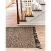 Unique Loom Braided Jute Assam Trellis Indoor Hand Made Fringe Area Rug - 4 of 4