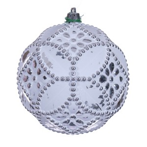 Vickerman Etch Antique White Brush Ornament - 1 of 1