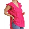 Women's Tiered Ruffle Babydoll Top - umgee - 2 of 4