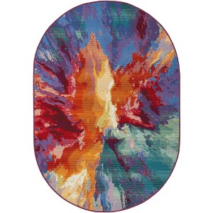 Unique Loom    Outdoor Modern Monteverde Area Rug - 1 of 4