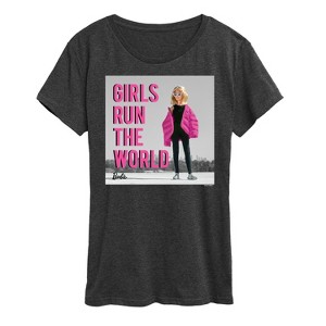 Women's - Barbie - Girls Run The World Short Sleeve Graphic T-Shirt - 1 of 4