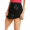 Women's French Terry Skort With Rhinestone Ribbon Details - umgee - 2 of 4