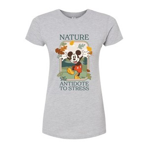 Women's - Disney - Nature The Antidote To Stress Fitted Graphic T-Shirt - 1 of 3