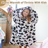 Tirrinia Girls Boys Blanket Hoodie Sweatshirt, Oversized Fleece Pullover, Hooded Fleece Lined Blanket, Christmas Gift for Kids Teens, Youth - 3 of 4