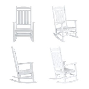 WestinTrends All-Weather Outdoor Patio Poly Classic Porch Rocking Chair (Set of 4) - 1 of 2