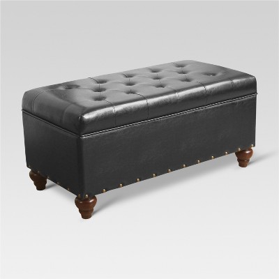 target leather ottoman