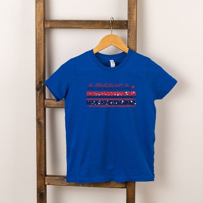 The Juniper Shop America With Stars And Stripes Toddler Short Sleeve Tee