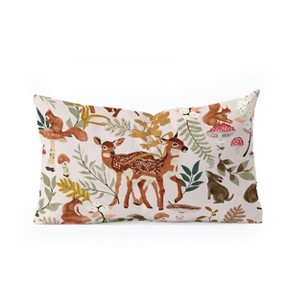Marta Barragan Camarasa Fawns in the autumn forest Oblong Throw Pillow - Society6 - 1 of 2